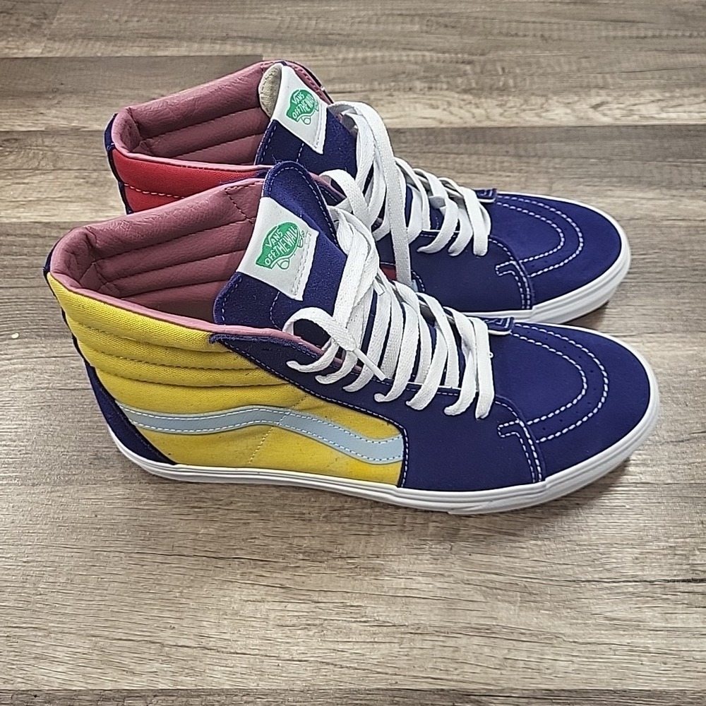 Vans Hi High Sunshine Multicolor Shoes, Size Men 10.5 Women 12